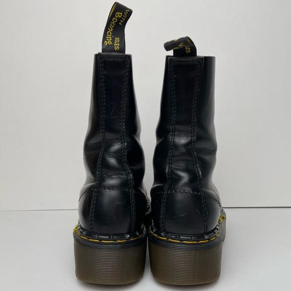 Vintage Dr. Martens England 1919 Black Holy Grail Envy Quad Platform Boots UK 7 - Picture 11 of 16